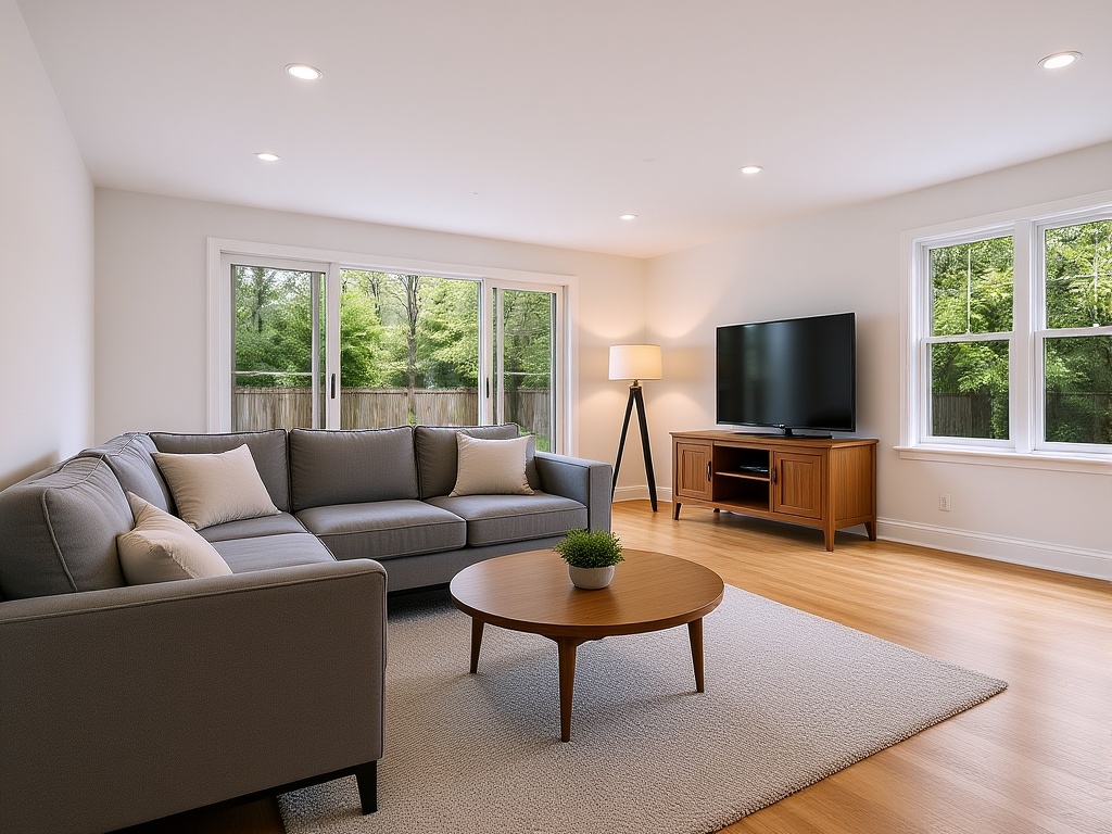 Virtual Staging before and after - Staged Interior
