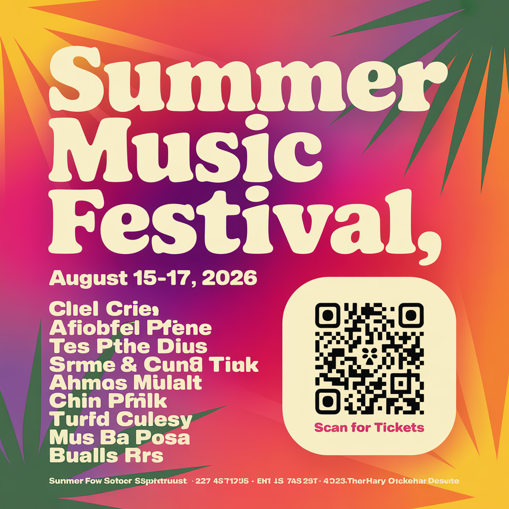 QR Flyer example