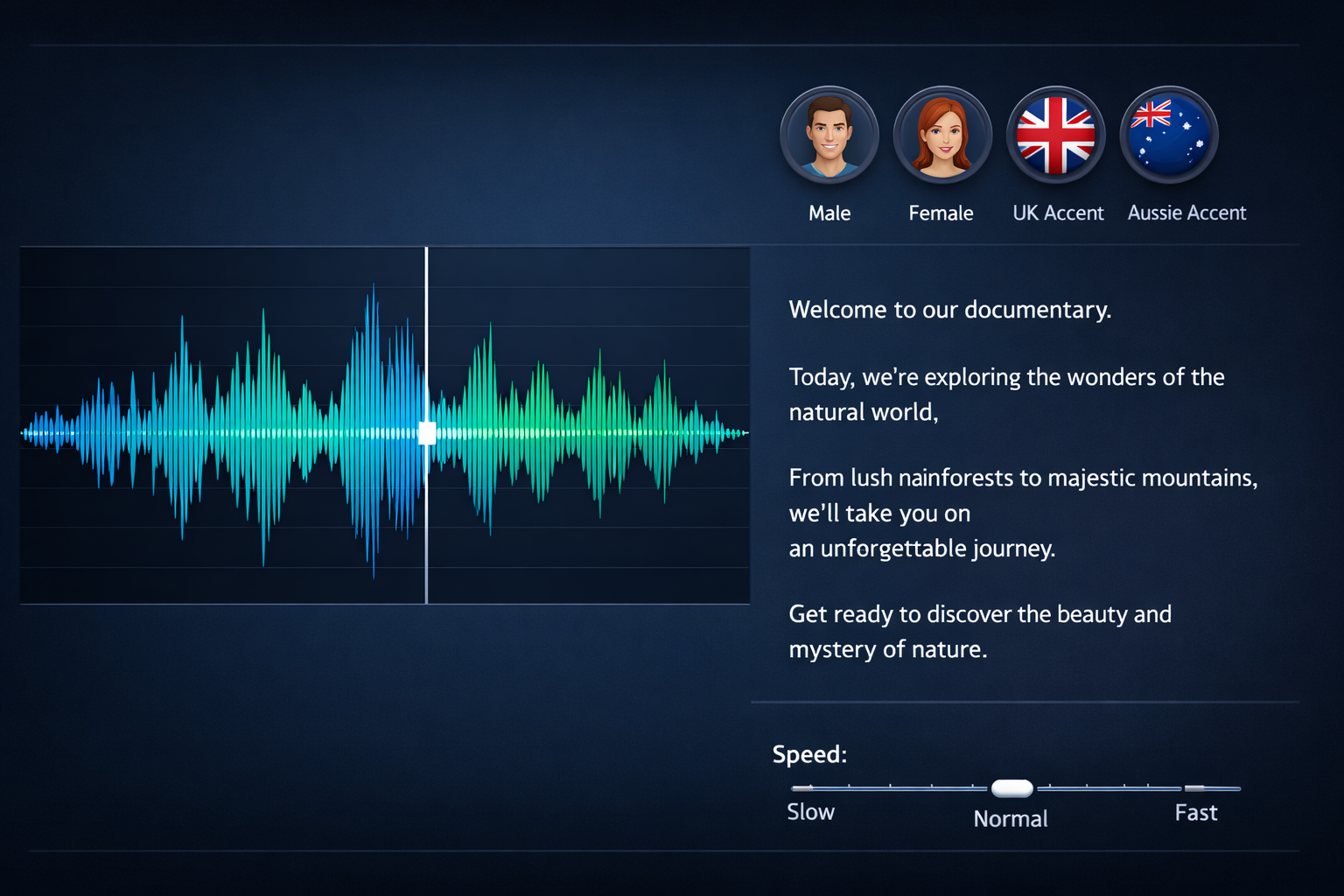 Voice Narration example